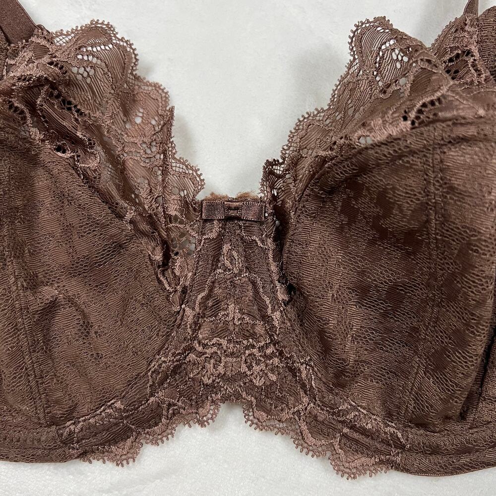 Panache| Womens brown intimate underwire balconette lace bra - Picture 5 of 13